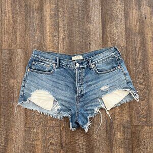 We The Free Distressed Jean Shorts
